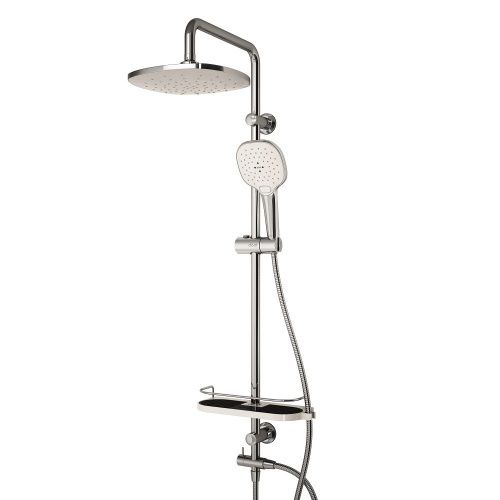 Душевая стойка Dorff Prime D0740000 настенная цвет белый/хром - фото 2