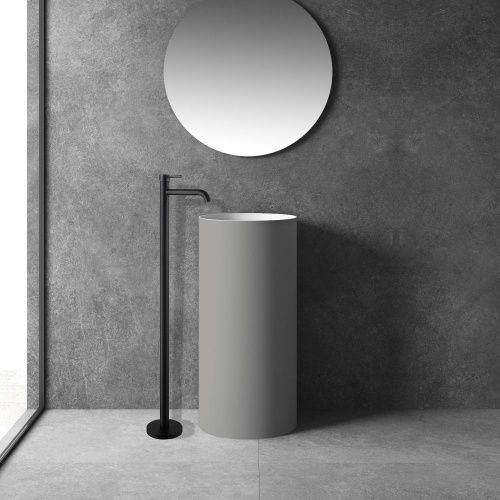 Смеситель Abber Wasser Kreis AF8140B напольный черный - фото 2