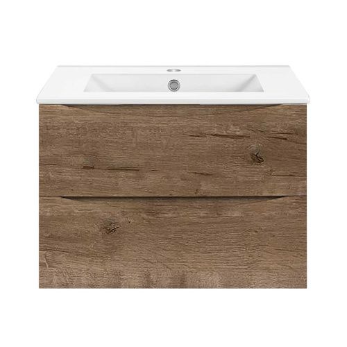 Тумба под раковину Vincea Mia Slim VMC-2MC600S1VO 60х40 подвесная цвет коричневый - фото 2