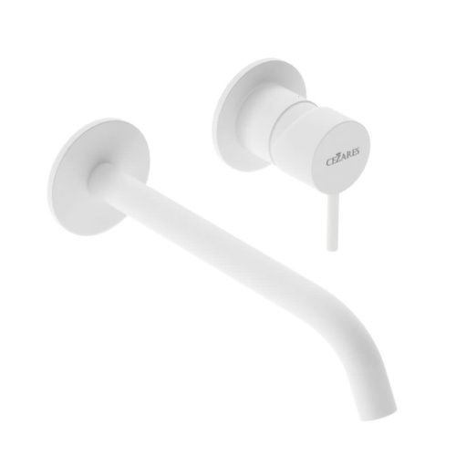 Смеситель для раковины Cezares LEAF LEAF-BLI2-20-L-BIO встраиваемый в стену белый - фото 2