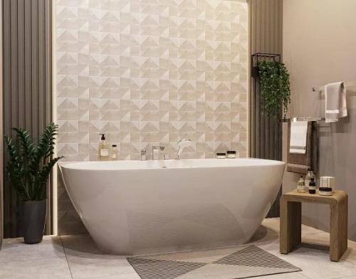 Ванна из литьевго мрамора Taliente Nemi a parete NE17085 a parete 170х85 пристенная овальная без ножек и каркаса - фото 3