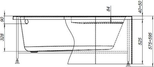 Каркас сварной для ванны Aquanet Mia 00246497 - фото 5