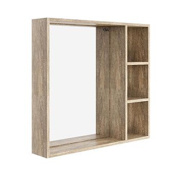 Зеркало-шкаф Onika Тимбер 208091 80х70 подвесной цвет коричневый