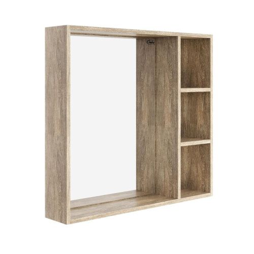 Зеркало-шкаф Onika Тимбер 208091 80х70 подвесной цвет коричневый