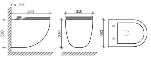 Инсталляция с кнопкой + унитаз Ceramica Nova Balance/Mono CN1905_121002MB - фото 4