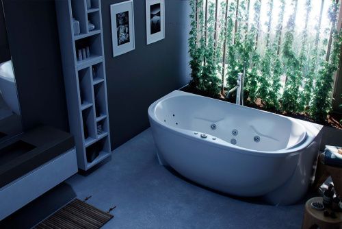 Ванна акриловая Aquatek Мелисса MEL180-0000031 180х95 пристенная асимметричная с каркасом без ручек - фото 3