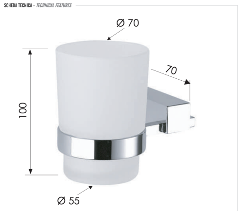 Стакан Remer SQ SQ15CR - фото 2