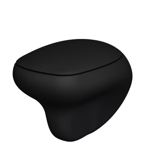 Чаша унитаза подвесная Ambassador Diamond 123T20201R цвет черный без сиденья каскадный смыв