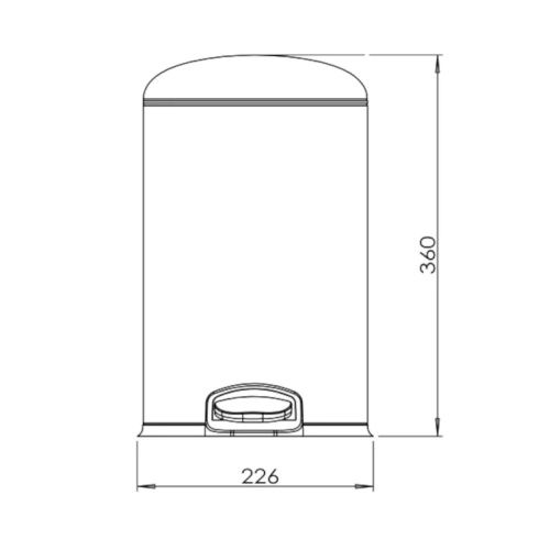 Ведро мусорное Java S-885-8R - фото 3