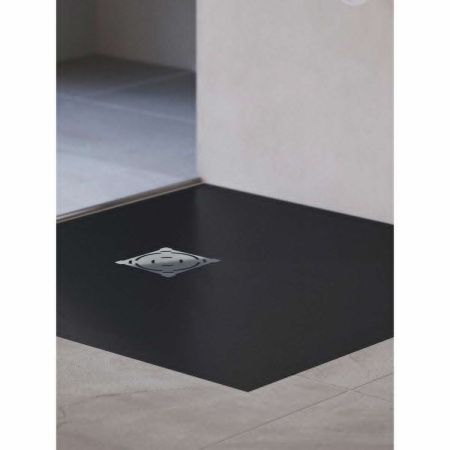 Душевой поддон из искусственного камня RGW Stone Tray 16152075-02 75х75 серый без ножек