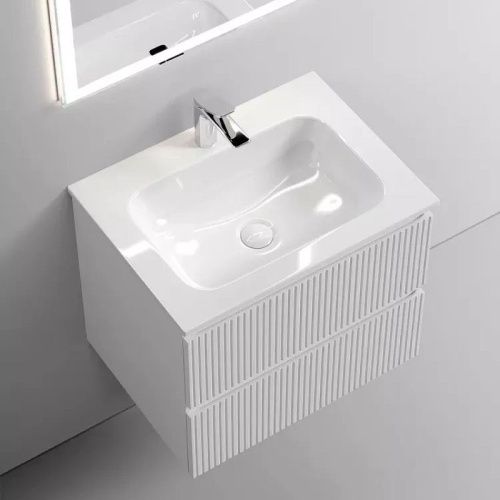 Тумба под раковину Sancos SNOB T SNT60W 60х40 подвесная цвет белый - фото 2