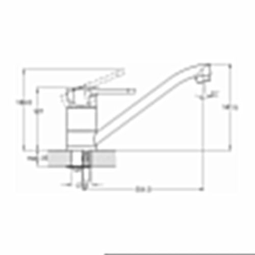 Смеситель для кухни G.Lauf 4P4 4P4-A043 на столешницу хром - фото 3