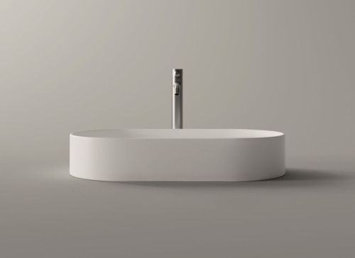 Раковина керамическая Alice Hide 31120101 70х40 накладная цвет белый без отверстий под смеситель - фото 4