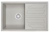 Кухонная мойка Granula 8002, БАЗАЛЬТ 80х50 цвет серый поверхность матовая
