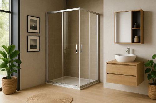 Душевой уголок Royal Bath HPD RB10512HPD-T-ST 120х105 стекло прозрачное профиль сатин без поддона