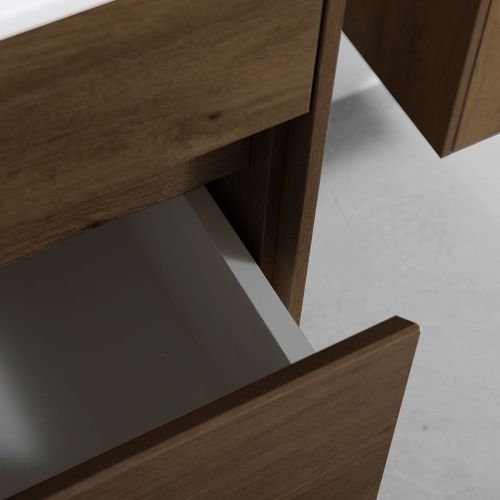 Тумба под раковину Vincea Chiara VMC-2C600TO 60х50 подвесная цвет коричневый - фото 4