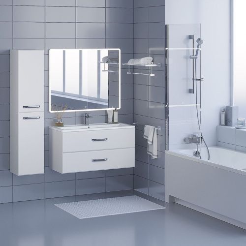 Тумба с раковиной Uperwood Foster 291020533 100х50 цвет белый - фото 2