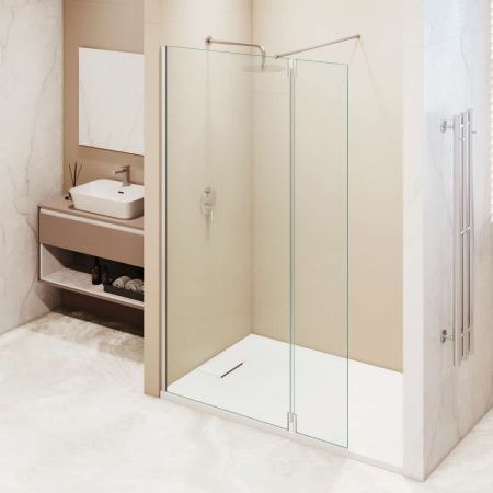 Душевая перегородка RGW Walk In 351005123-11 120х195 стекло прозрачное профиль хром