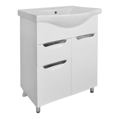 Тумба с раковиной Azario Стиль CS00070392 60х50 напольная цвет белый - фото 3