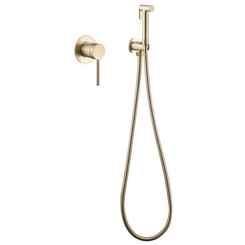 Гигиенический душ со смесителем Abber Emotion AF8825G золото - фото 2