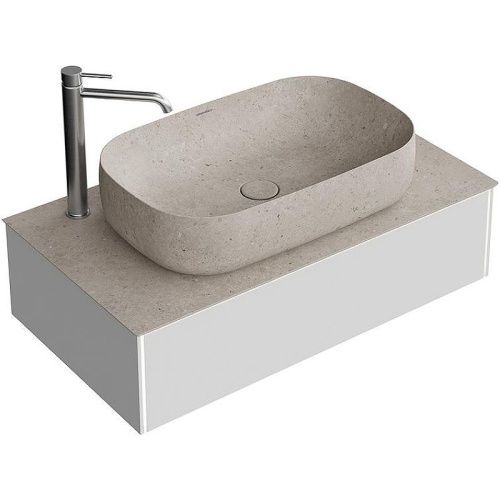 Тумба под раковину Kerama Marazzi MAGIA DI VENEZIA MA.90.1\MGR.M 90х50 подвесная цвет серый - фото 4