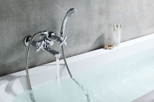 Смеситель для ванны LeMark Partner LM6542C настенный хром - фото 2