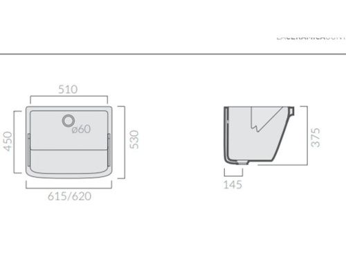 Раковина из сантехнического фарфора Galassia Iside 2001 60х50 накладная цвет белый - фото 4