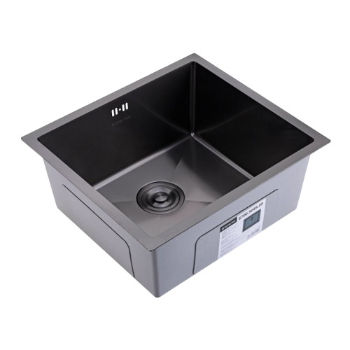 Кухонная мойка Splenka S700.5045.09 50х45 цвет серый поверхность матовая - фото 2