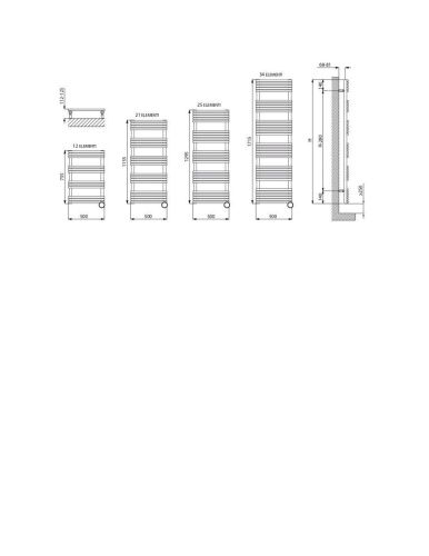 Полотенцесушитель электрический Cordivari Sandy Electric 3581440402014 50х130 хром - фото 2