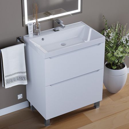 Тумба под раковину Uperwood Tanos 291120330 70х50 напольная цвет белый