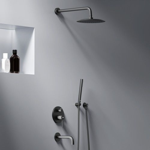 Душевая система Damixa Scandinavian Pure 936510300 встраиваемая в стену цвет черный - фото 3