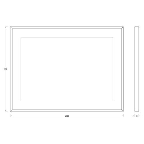 Зеркало с подсветкой Evoform Ledside BY 2205 100х80 подвесное - фото 2