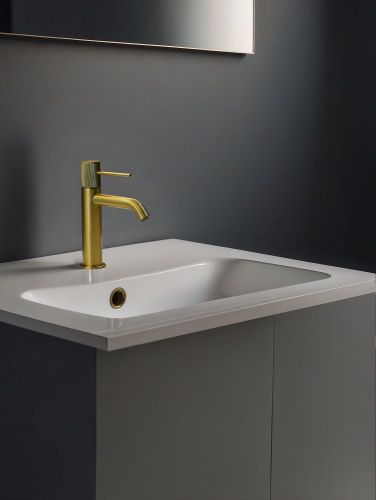 Смеситель AltroBagno Bilancia AltroBagnoBilancia0142BG на раковину золото - фото 3