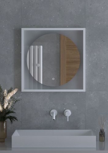 Зеркало с подсветкой Defesto ECLIPSE DF 2236S 60х60 подвесное - фото 4