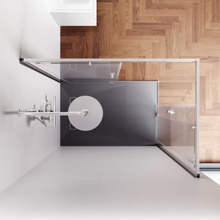 Душевой уголок Am.Pm X-joy W94G-403-120280-MТ1К 120х80 стекло прозрачное профиль хром без поддона