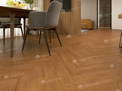 SPC ламинат Alpine Floor Parquet Light ECO 13-32 MC Дуб Селена толщина 0.4 см 43 класс 600х125 - фото 5