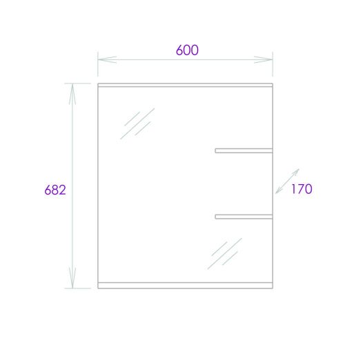 Зеркало с подсветкой Onika Коралл 206001 60х70 подвесное - фото 4