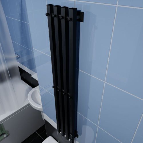 Полотенцесушитель электрический Altasan АргоПроф АргоПроф12021ЧМ 20х120 черный - фото 3