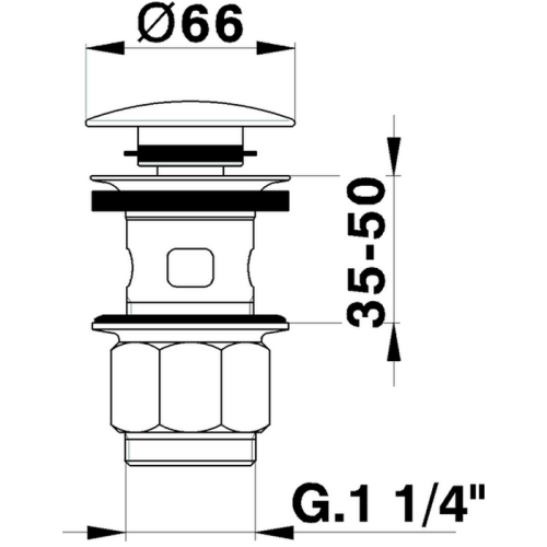 Донный клапан для раковины Cisal Complementi ZA00162024 золото - фото 2