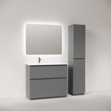 Тумба под раковину Sancos FOLK Floor FL100FLES 100х40 напольная цвет серый