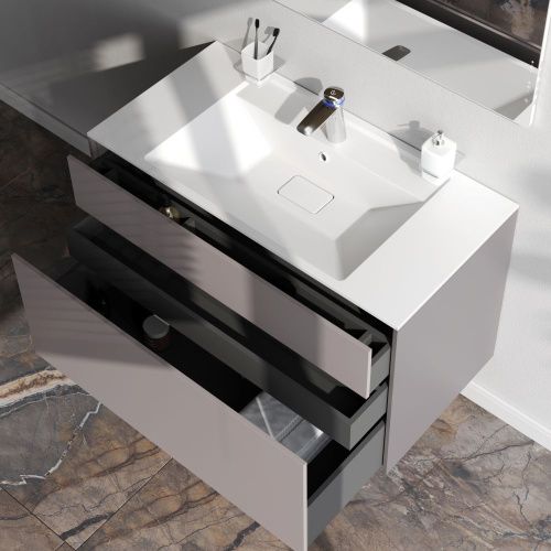 Тумба под раковину Am.Pm Inspire V2.0 M50AFHX1003EGM 100х50 подвесная цвет серый - фото 4