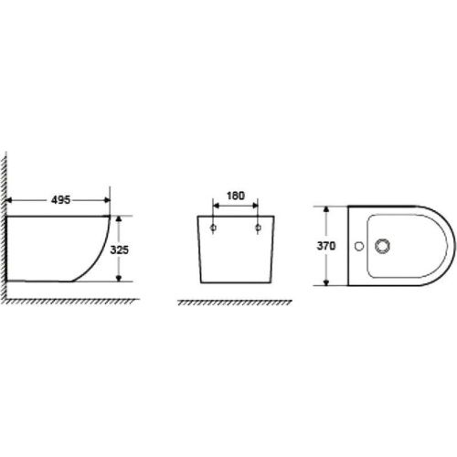 Биде подвесное WeltWasser 10000003713 цвет белый - фото 2