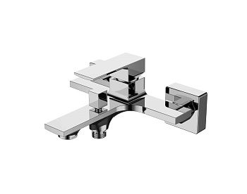 Смеситель для ванны AQG Bold 01BOL400CR настенный хром