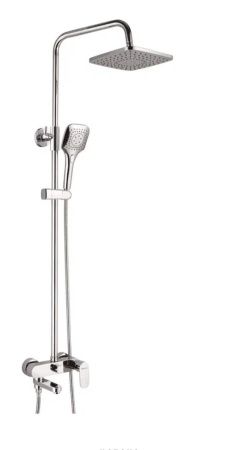 Душевая стойка Shevanik S8636 настенная цвет хром