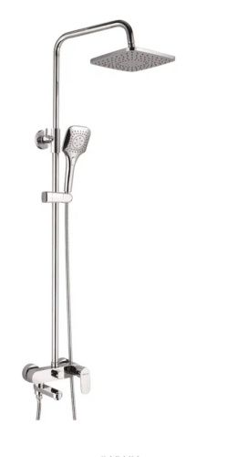 Душевая стойка Shevanik S8636 настенная цвет хром - фото 2