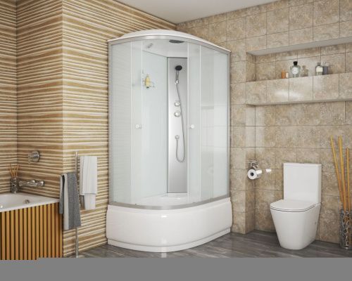 Душевая кабина Niagara Eco E120/80/40R/MT 120х80 асимметричная с крышей ориентация правая - фото 3