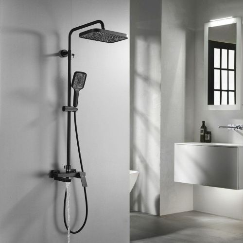 Душевая стойка Rose R1836H настенная цвет черный - фото 4