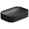 Раковина керамическая GSG Ceramic Design Easy EALAVTP60003 60х40 накладная цвет черный без отверстий под смеситель