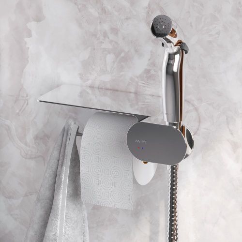 Унитаз напольный с бачком Am.Pm Inspire V2.0 CK50C1704W белый с сиденьем микролифт душевой смыв - фото 4