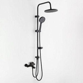 Душевая стойка Bond Cube B03-9588 настенная цвет черный